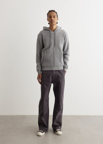 Bold Fox Head Patch Comfort Zipped Hoodie