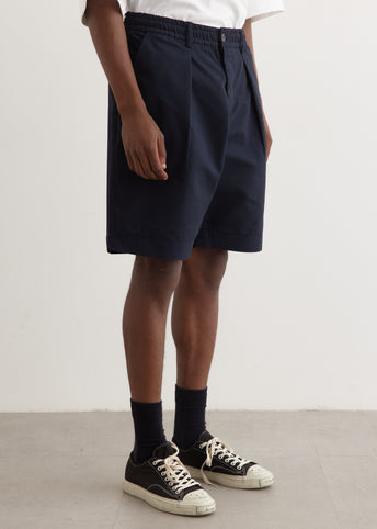 Pleated Track Shorts