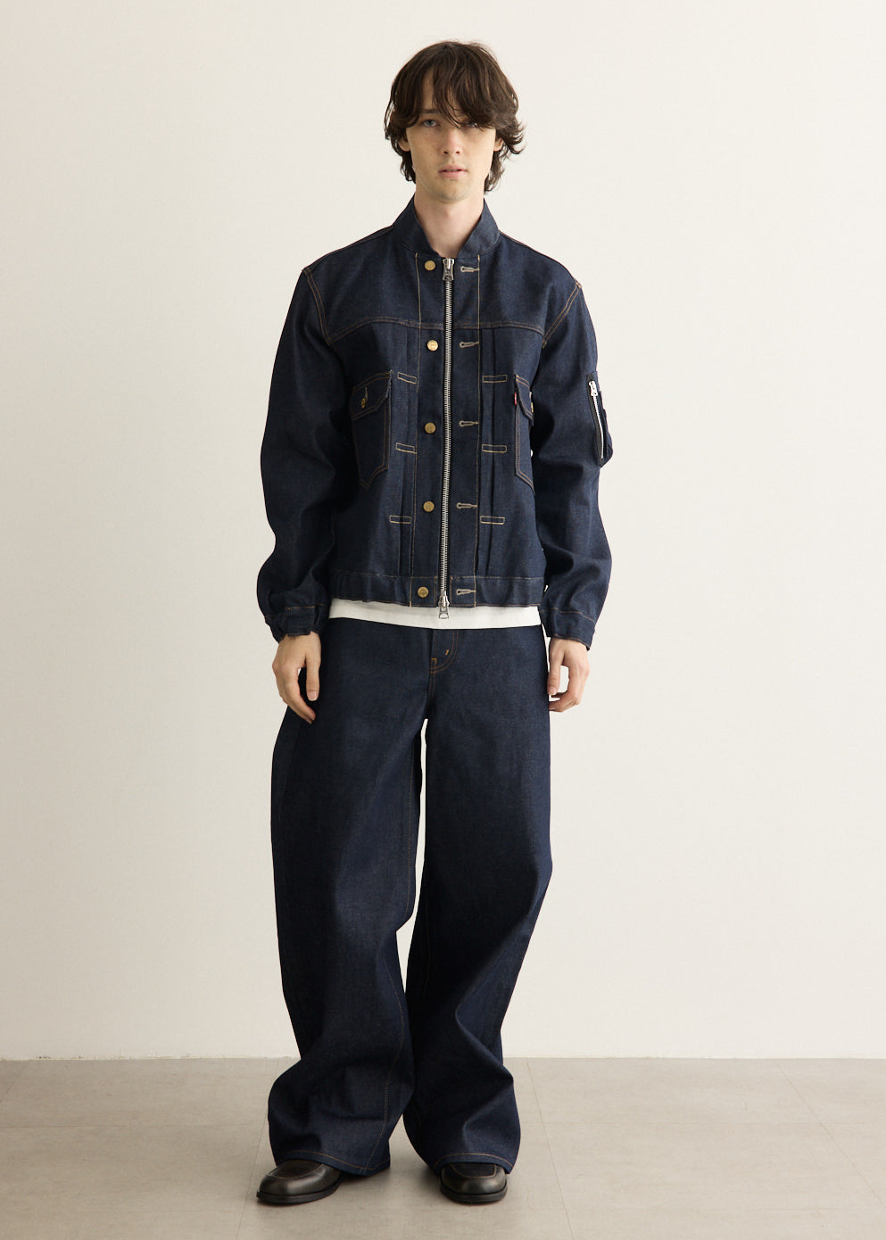 x Sacai Belted Wide Pant