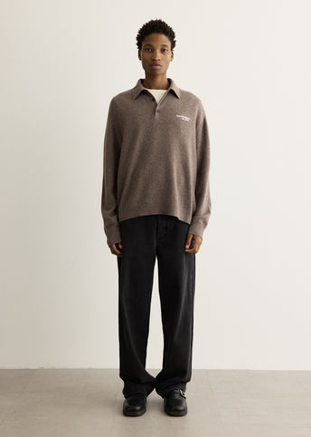Kluxey Light Richard Yak Wool Knit Polo