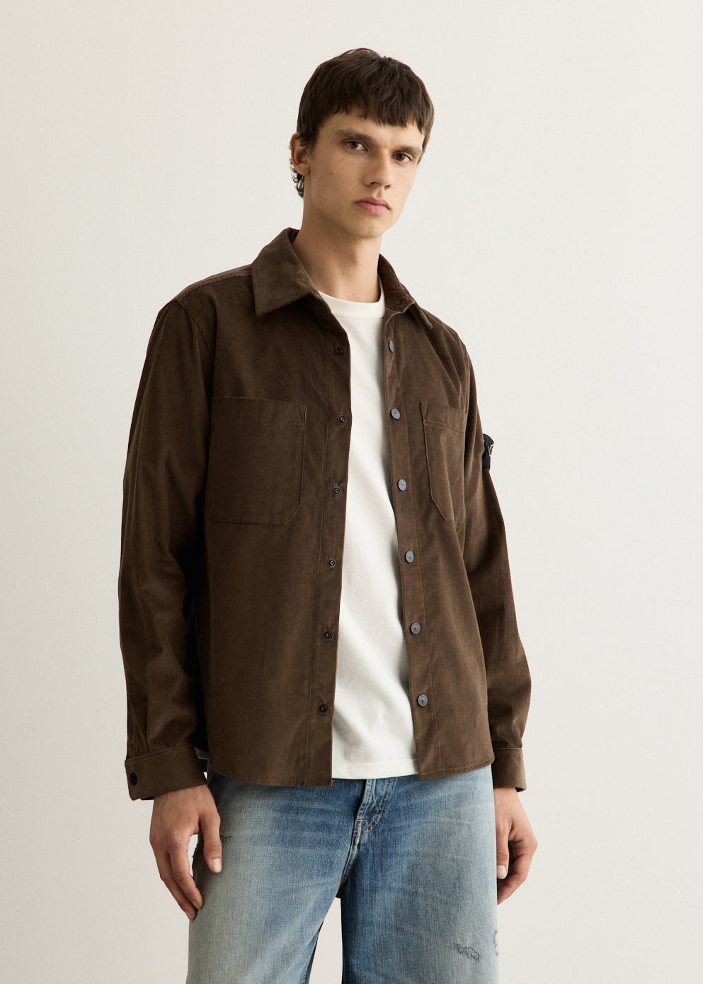 Cotton Micro Corduroy Overshirt