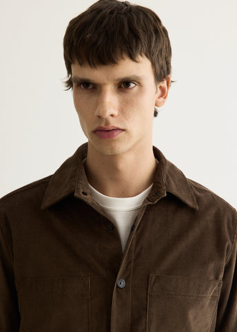 Cotton Micro Corduroy Overshirt