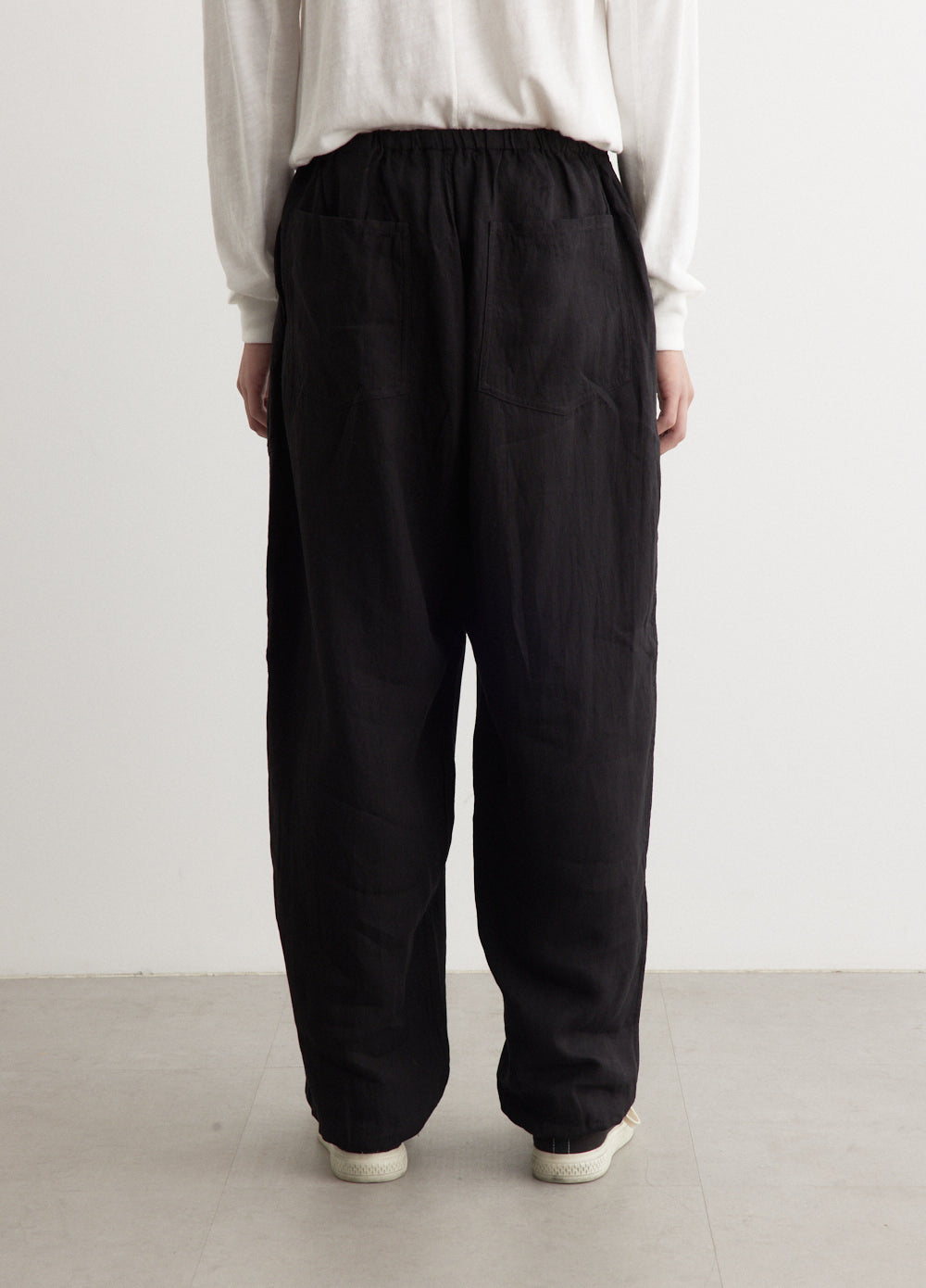 Linen Double Cloth Drawstring Pants