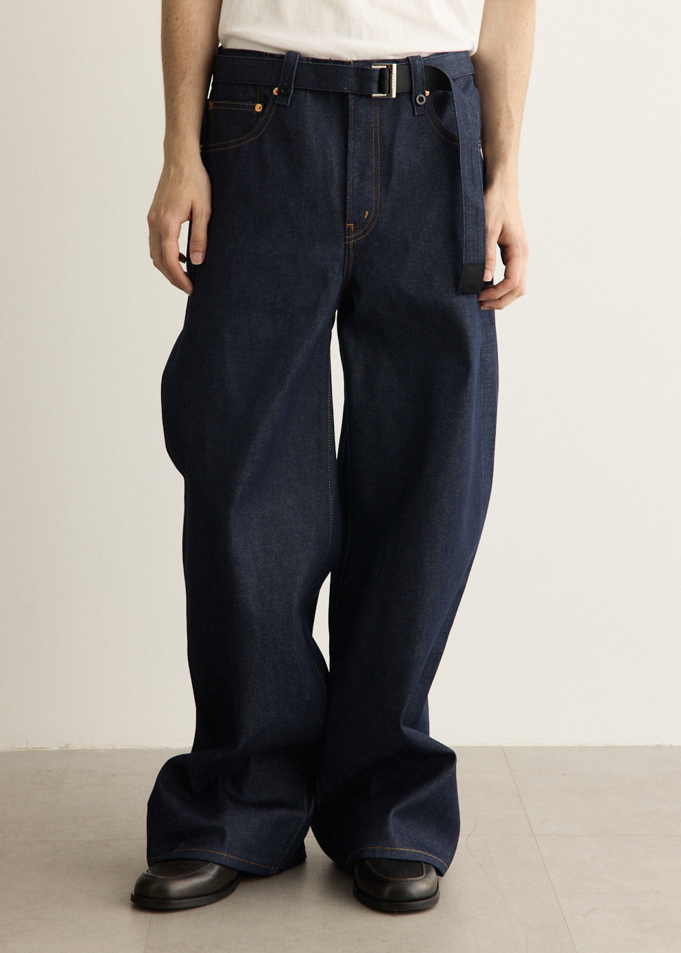 x Sacai Belted Wide Pant
