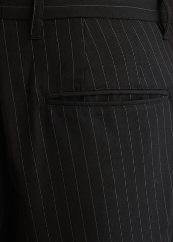 George Herringbone Stripe Two Tuck Pants