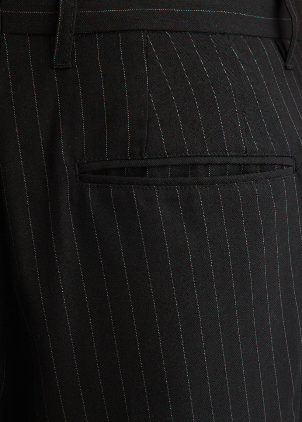 George Herringbone Stripe Two Tuck Pants
