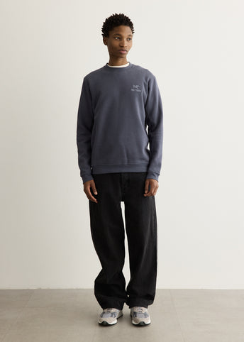 Emblem Fleece Crew Sweatshirt