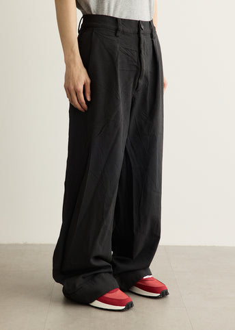 Polyester Herringbone Pleat Pant