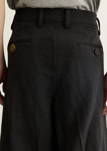 Polyester Herringbone Pleat Pant