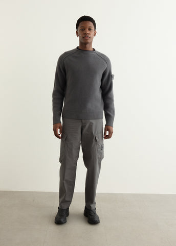 Ghost Mock Neck Wool Waffle Knit