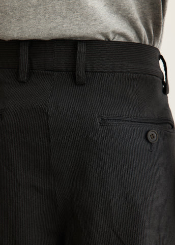 Polyester Herringbone Pleat Pant