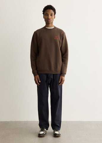 Emblem Fleece Crew Sweatshirt