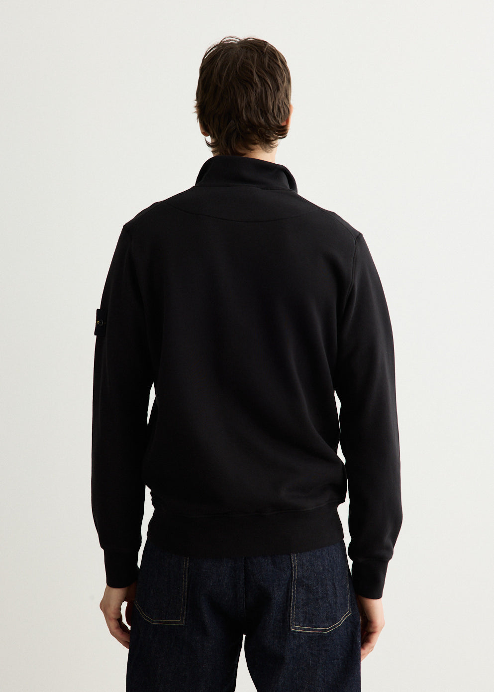 Organic Cotton Fleece Half Zip Sweatshirt