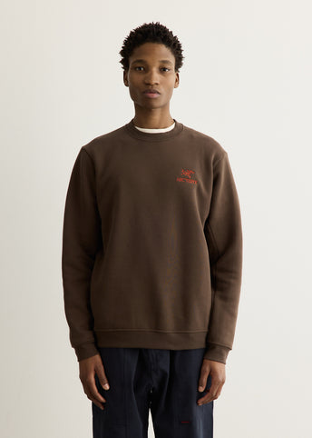 Emblem Fleece Crew Sweatshirt