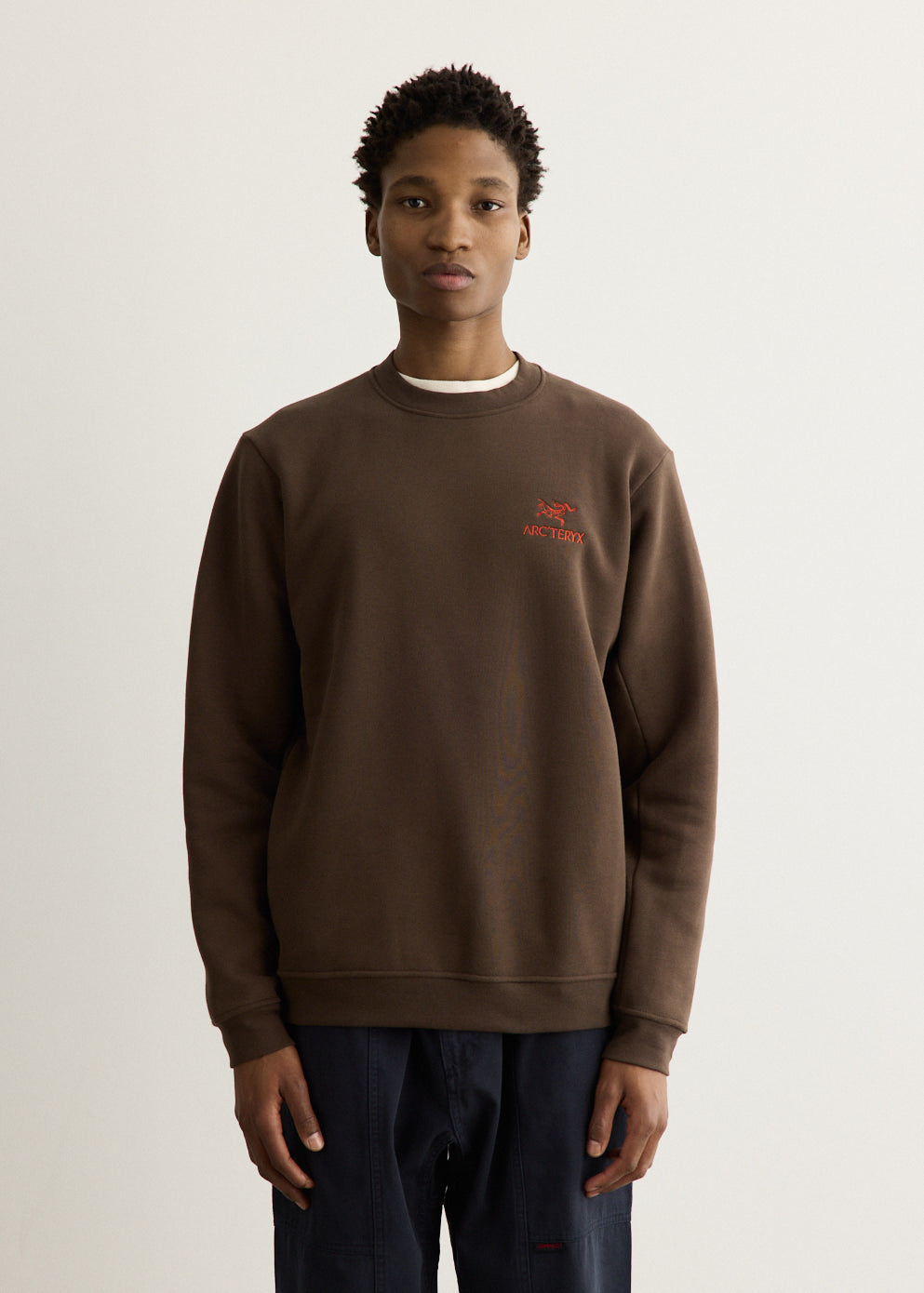 Emblem Fleece Crew Sweatshirt