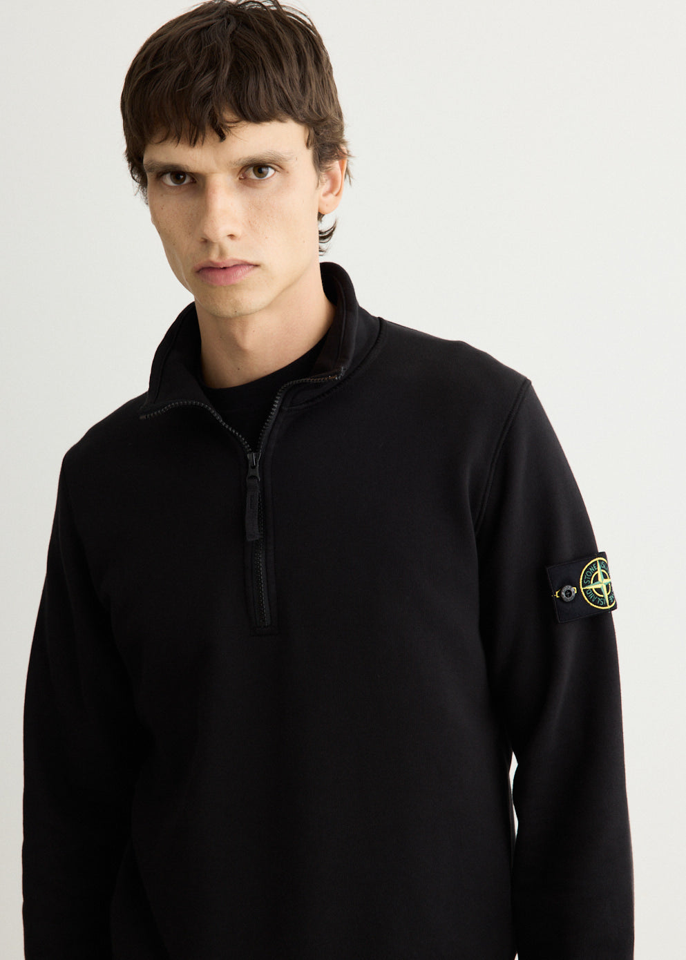 Organic Cotton Fleece Half Zip Sweatshirt