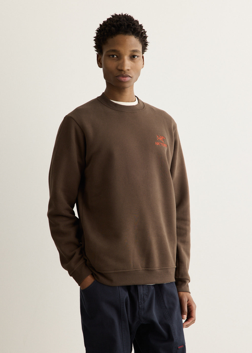 Emblem Fleece Crew Sweatshirt