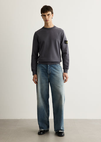Organic Cotton Fleece Garment Dyed Crew Sweatshirt