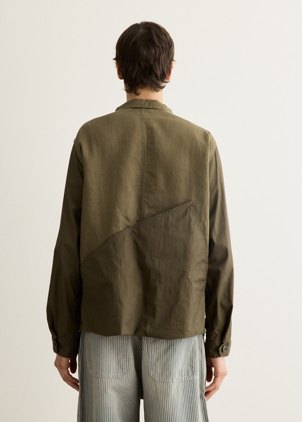 Linen Chino Cloth x Gabardine Ringoman Coverall