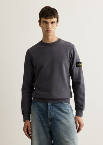 Organic Cotton Fleece Garment Dyed Crew Sweatshirt