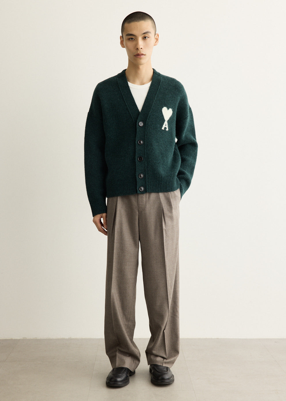 Cardigan With Contrasted Ami De Coeur