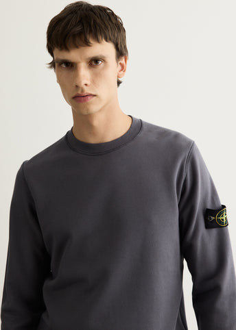 Organic Cotton Fleece Garment Dyed Crew Sweatshirt