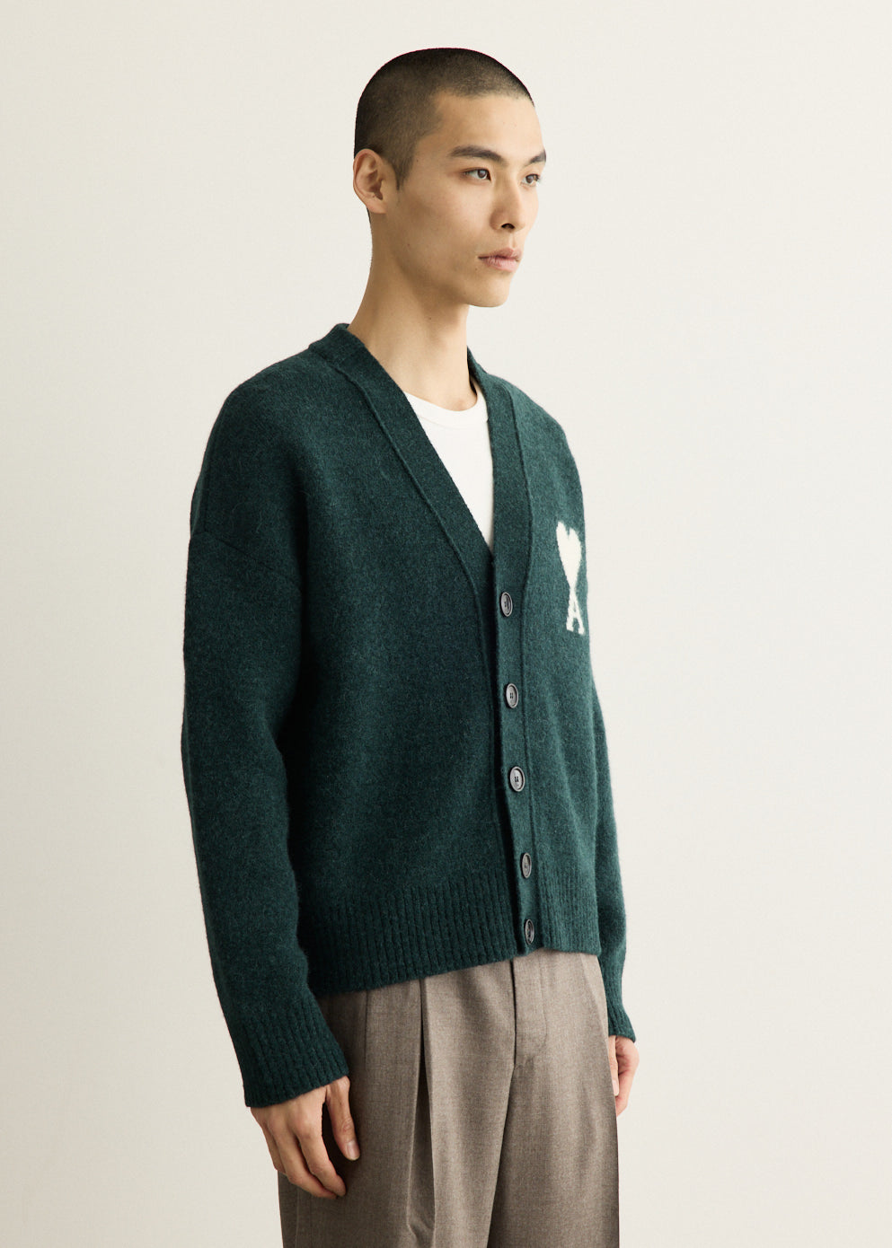 Cardigan With Contrasted Ami De Coeur