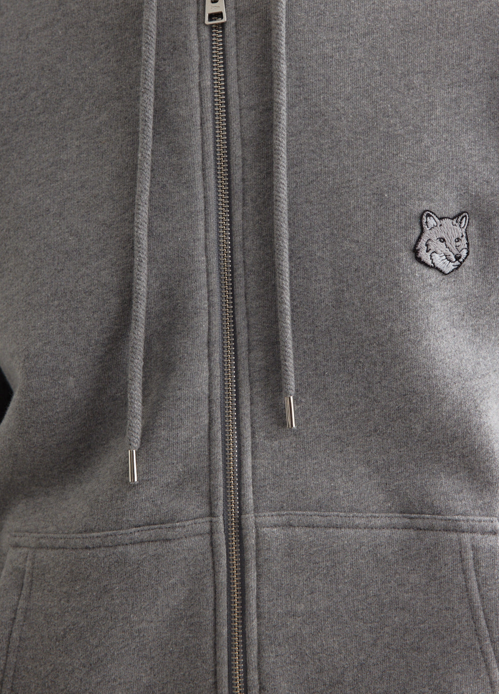 Bold Fox Head Patch Comfort Zipped Hoodie