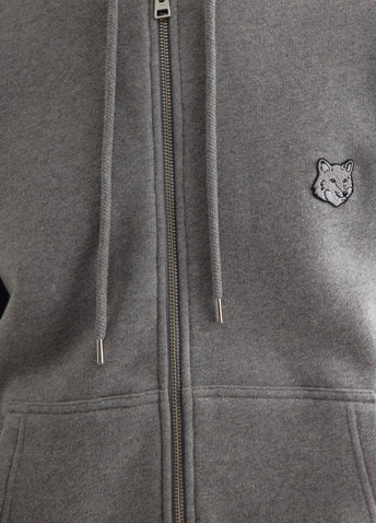 Bold Fox Head Patch Comfort Zipped Hoodie