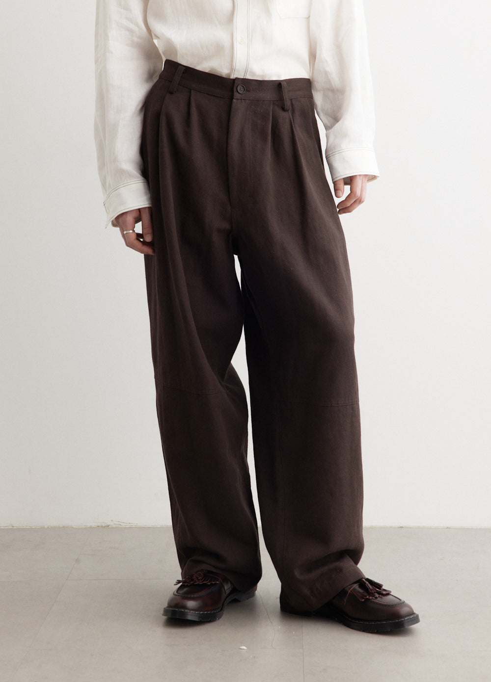 Side Action Pleats Pants