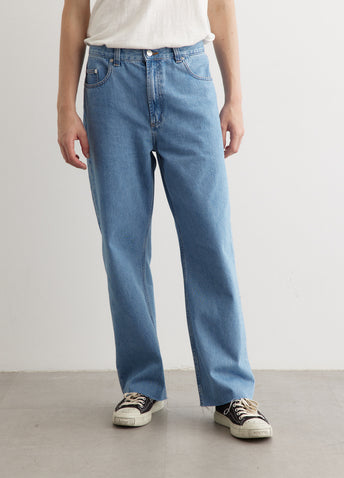 Relaxed Raw Edge Jeans