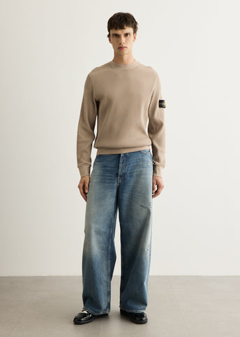 Organic Cotton Waffle Fleece Sweatshirt