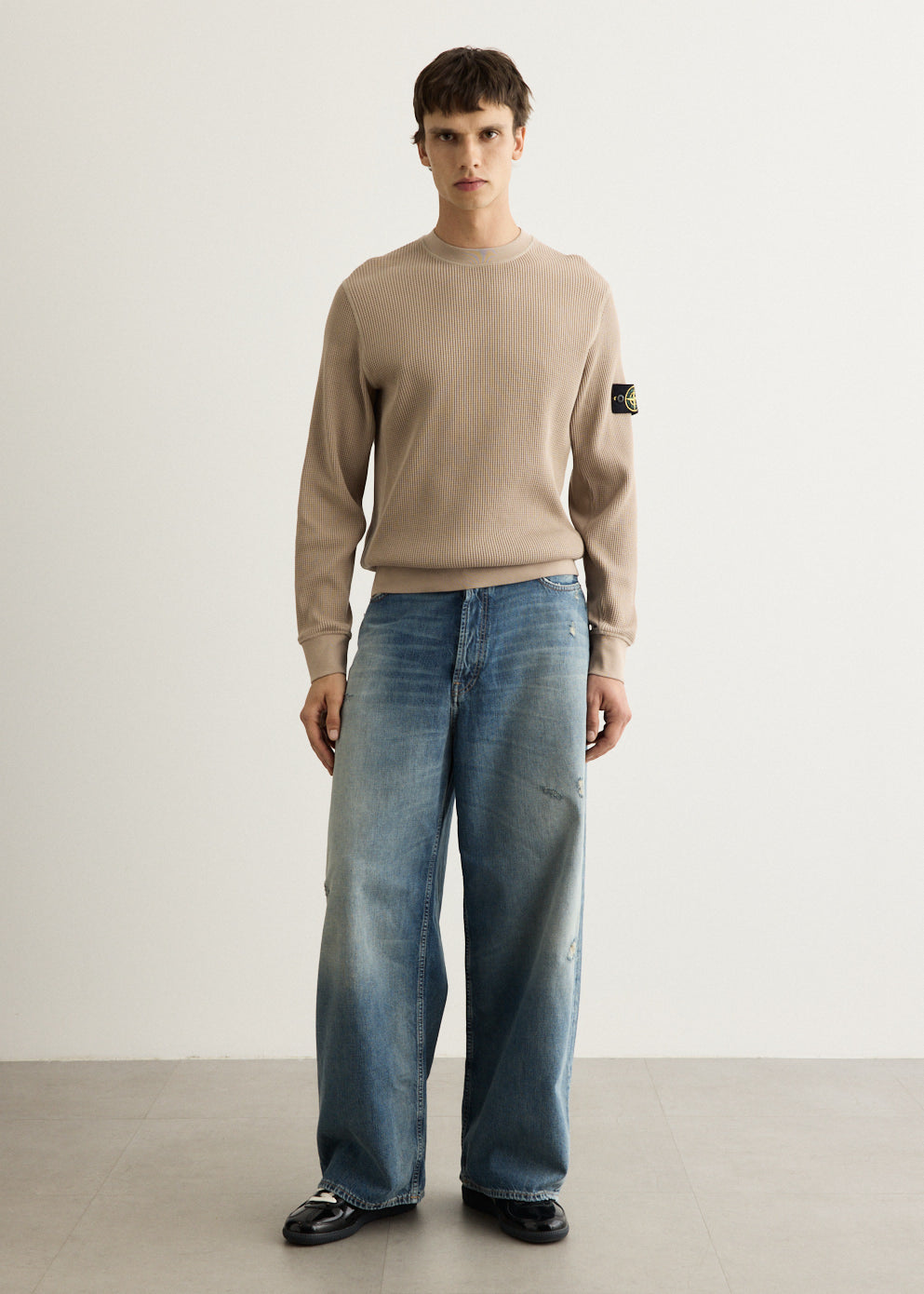 Organic Cotton Waffle Fleece Sweatshirt