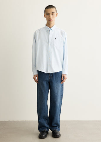 Boxy Embroidered Ami de Coeur Shirt