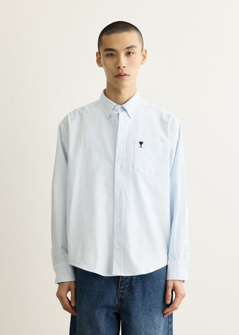 Boxy Embroidered Ami de Coeur Shirt