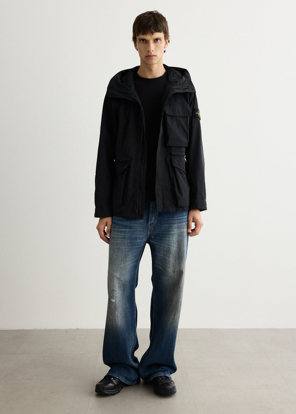 Micro Twill Short Parka Jacket