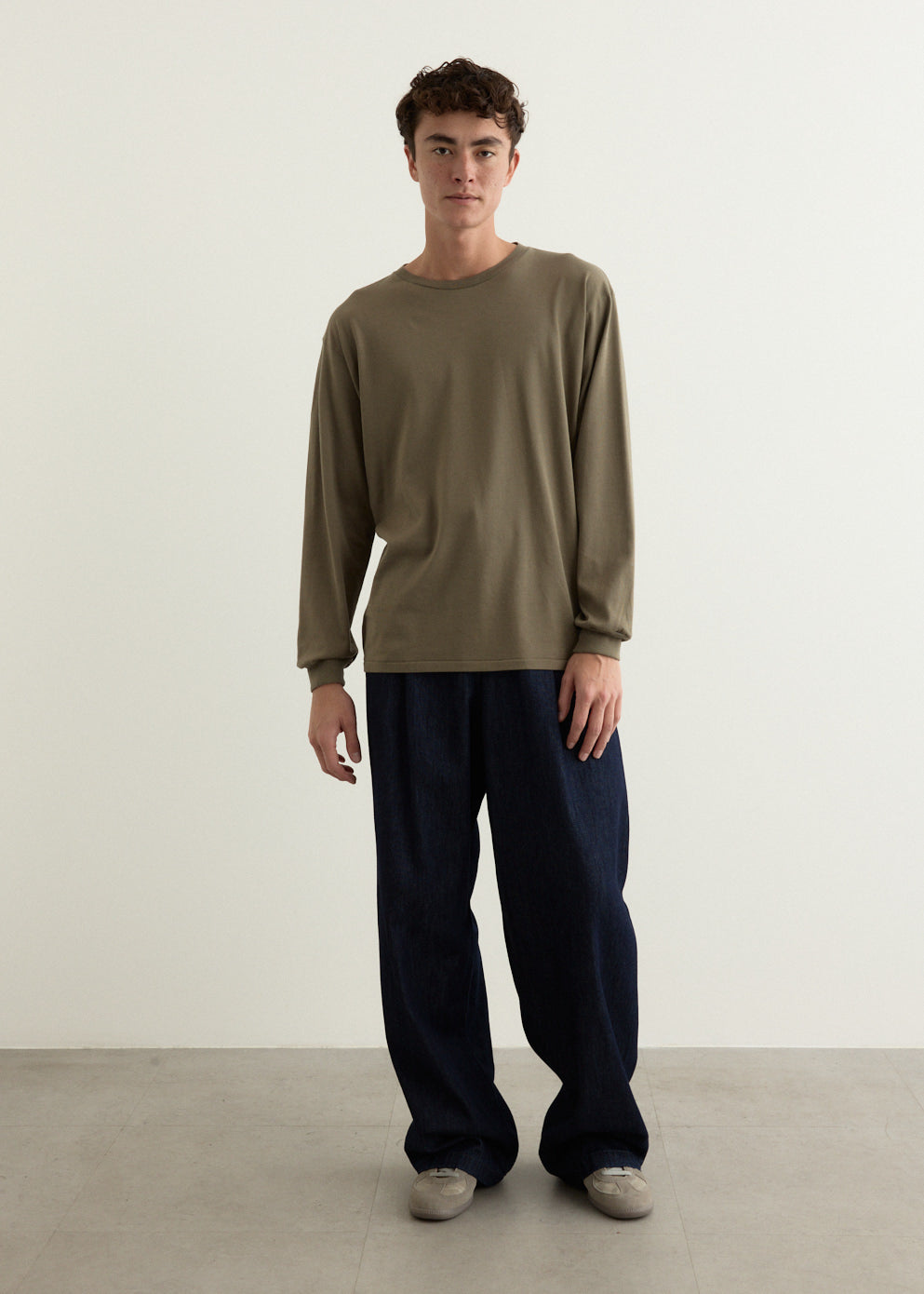 Luster Plaiting Long Sleeve T-Shirt