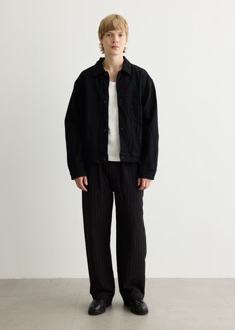 Crinkle Denim Jacket