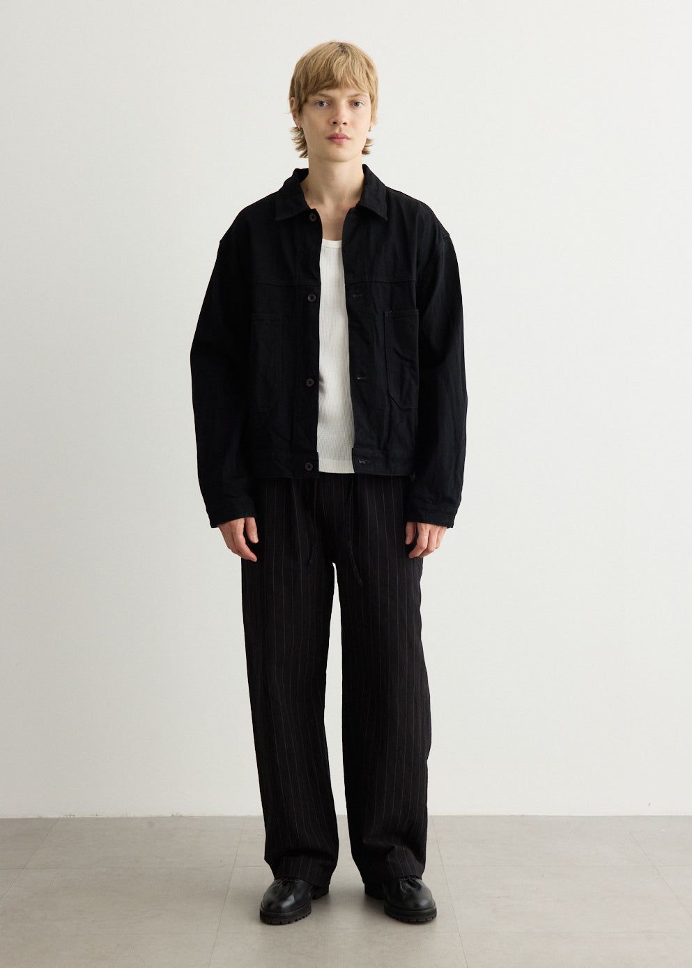 Crinkle Denim Jacket