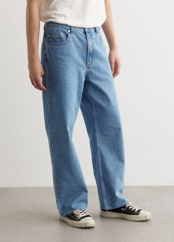Relaxed Raw Edge Jeans