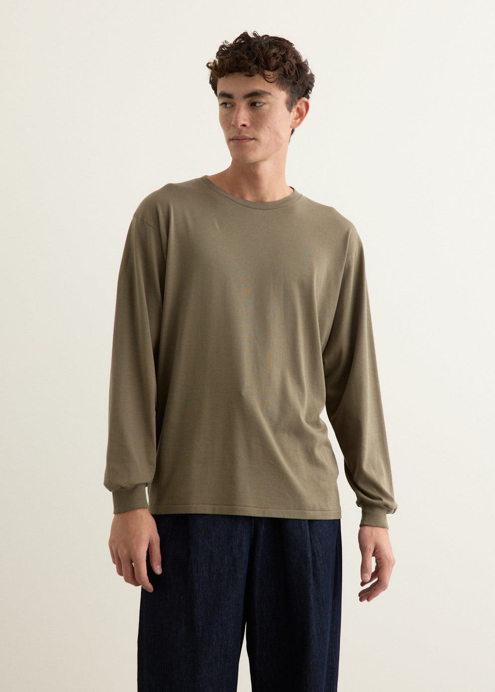 Luster Plaiting Long Sleeve T-Shirt