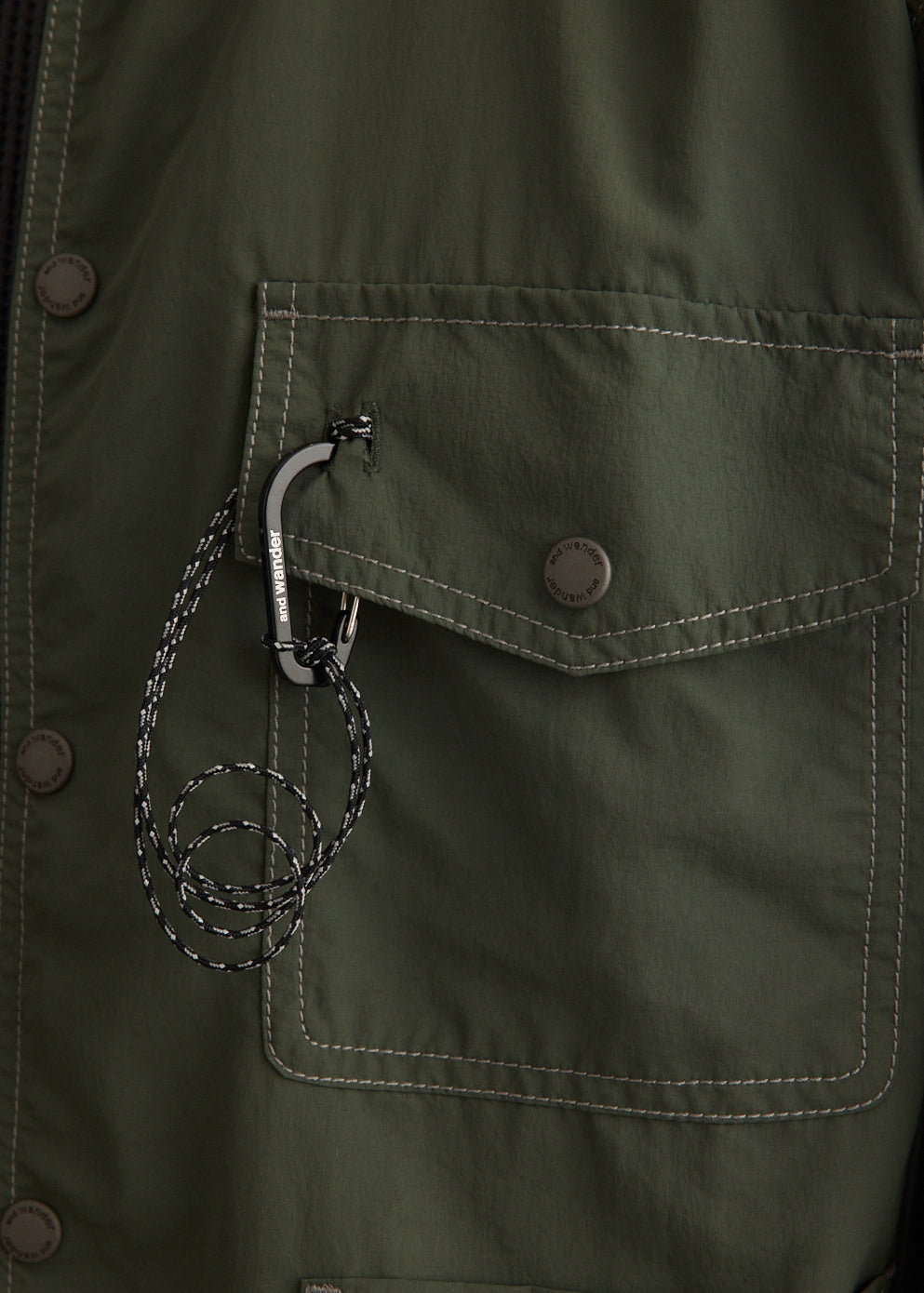 Crinkled Nylon Shirt Jacket