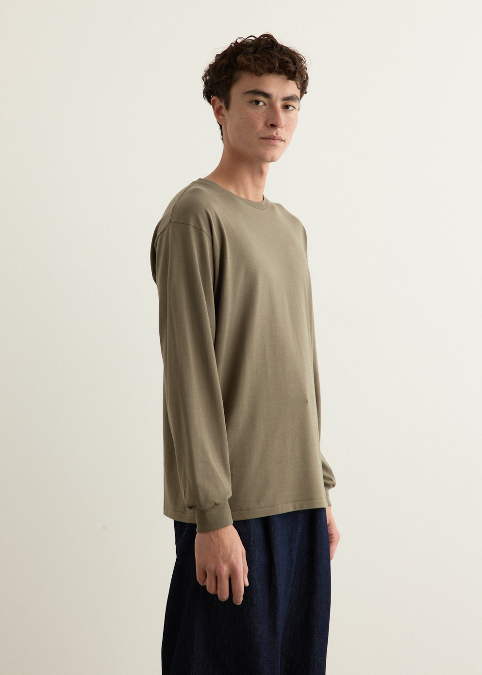 Luster Plaiting Long Sleeve T-Shirt