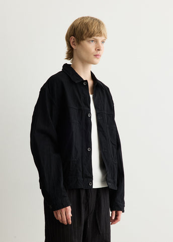 Crinkle Denim Jacket