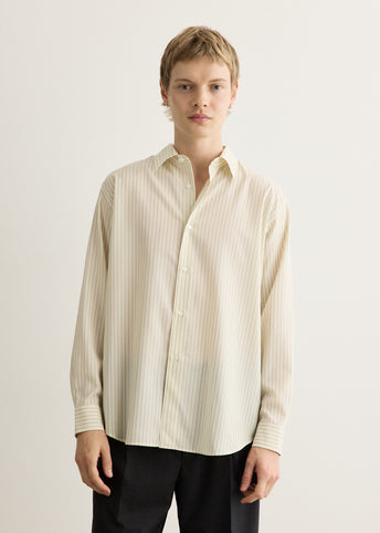 Super Fine Wool Stripe Shirt