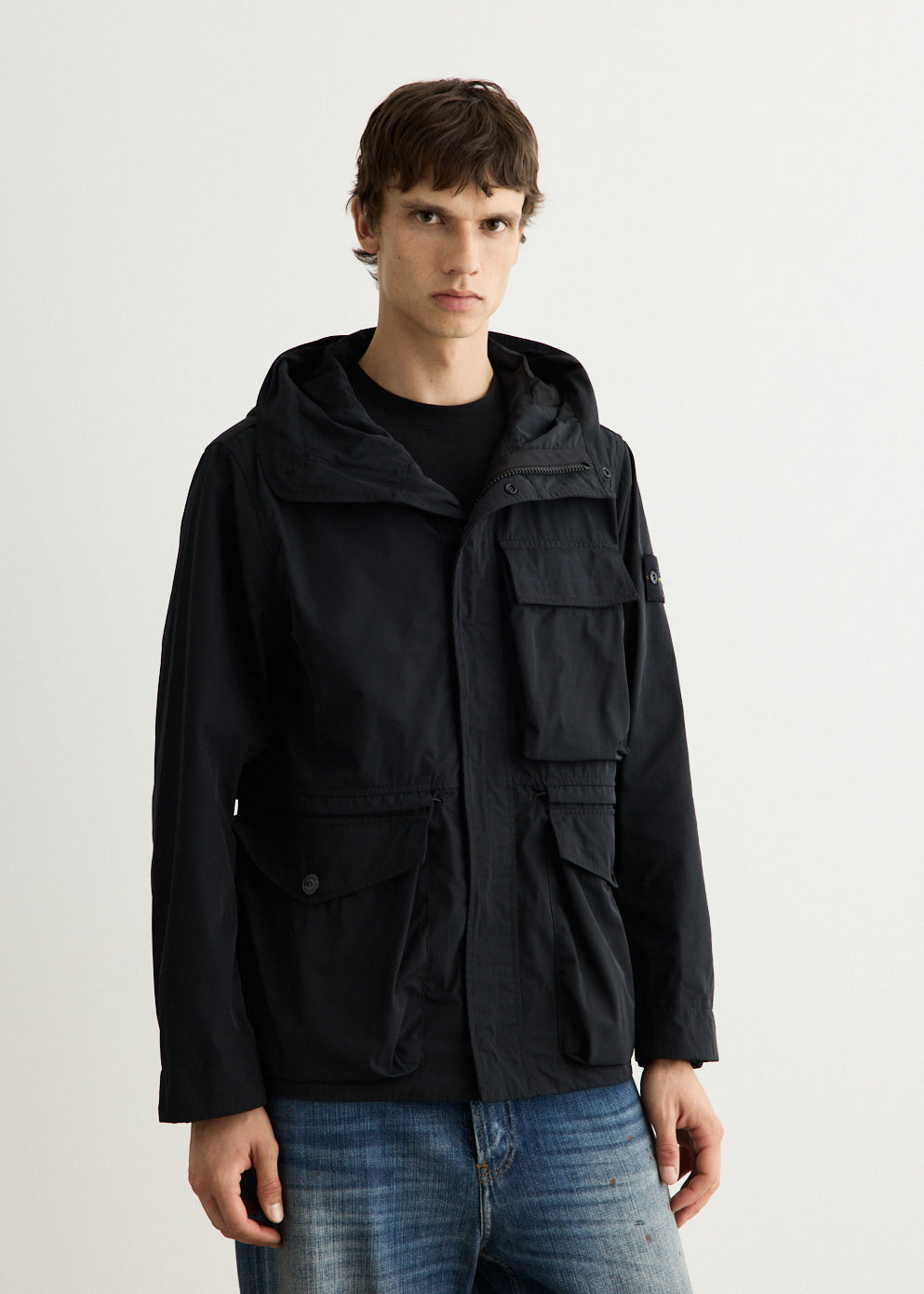 Micro Twill Short Parka Jacket