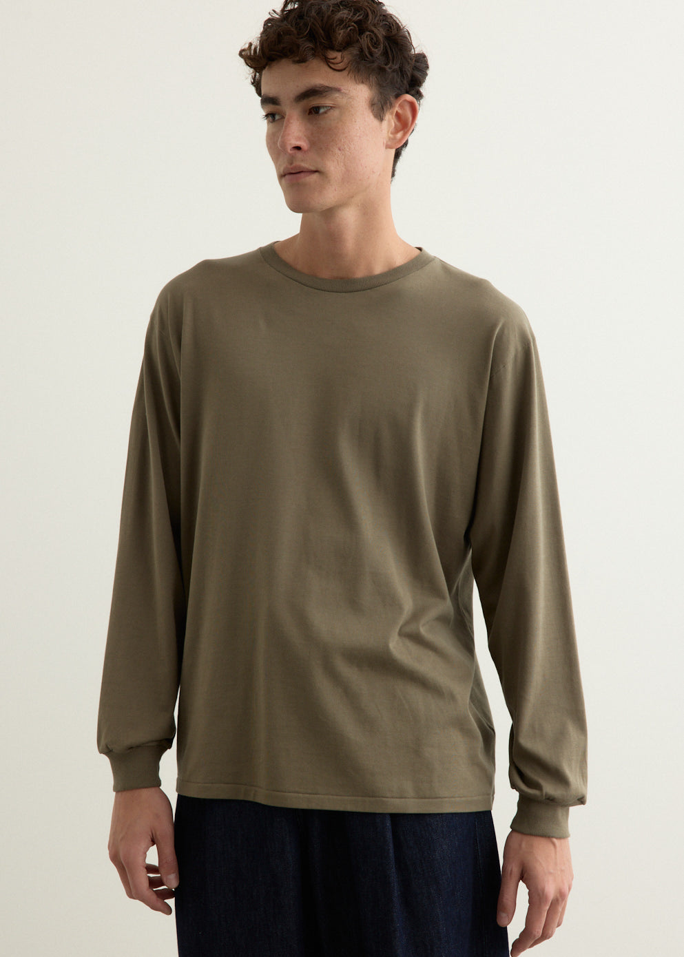 Luster Plaiting Long Sleeve T-Shirt