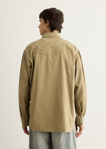 Shirting Chino Thunderbird Husky Western Shirt