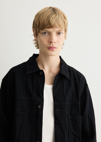 Crinkle Denim Jacket