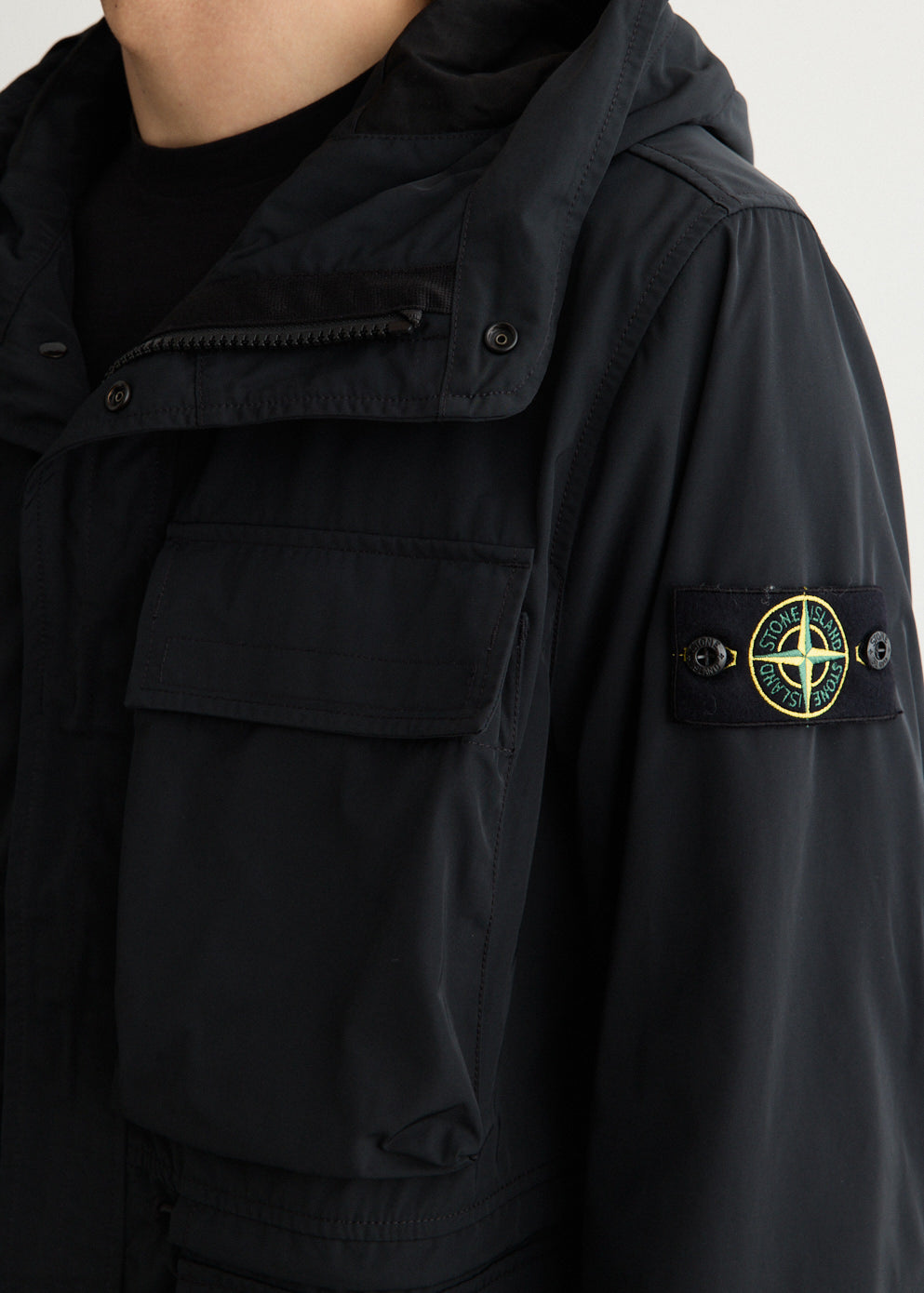 Micro Twill Short Parka Jacket